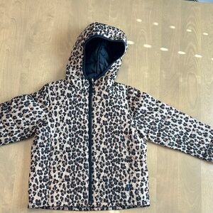 GAP Kids Leopard Print Puffer Jacket